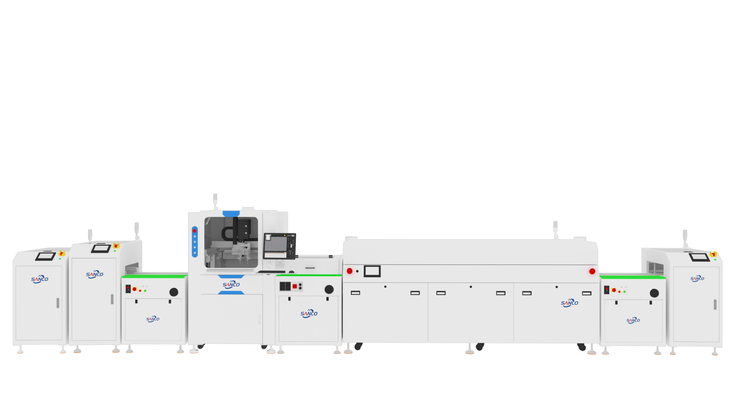 Online PCBA Conformal Coating Line with Return Plate and UV Curing Oven