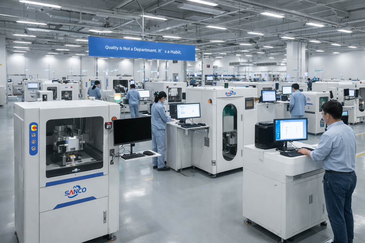 Sanco Biotech manufacturing facility - modern industrial production plant