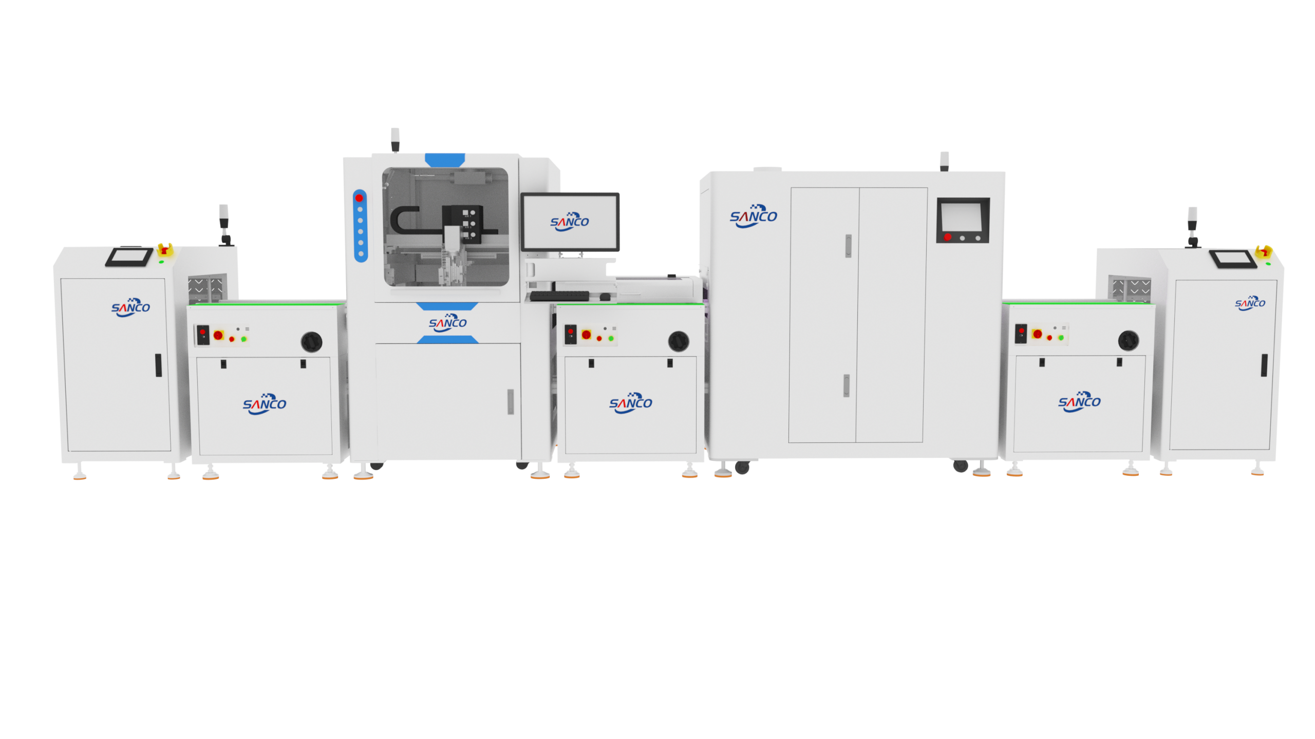 Online PCBA Conformal Coating Line with Return Plate and UV Curing Oven