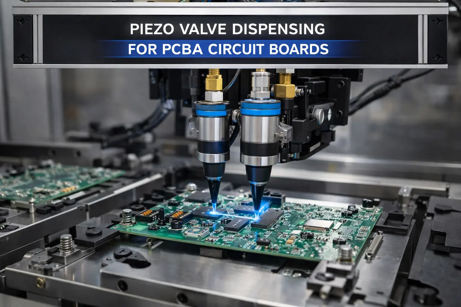 Piezo Valve Dispensing for PCBA Circuit Boards