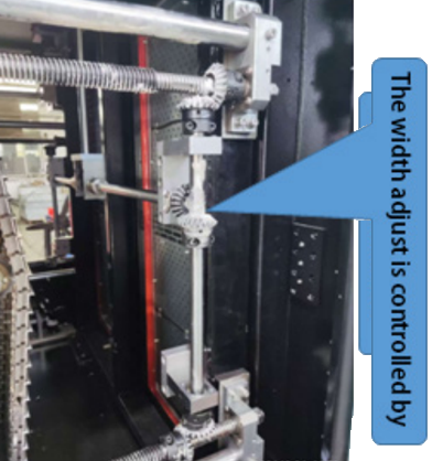 Width Adjust by Gear Structure