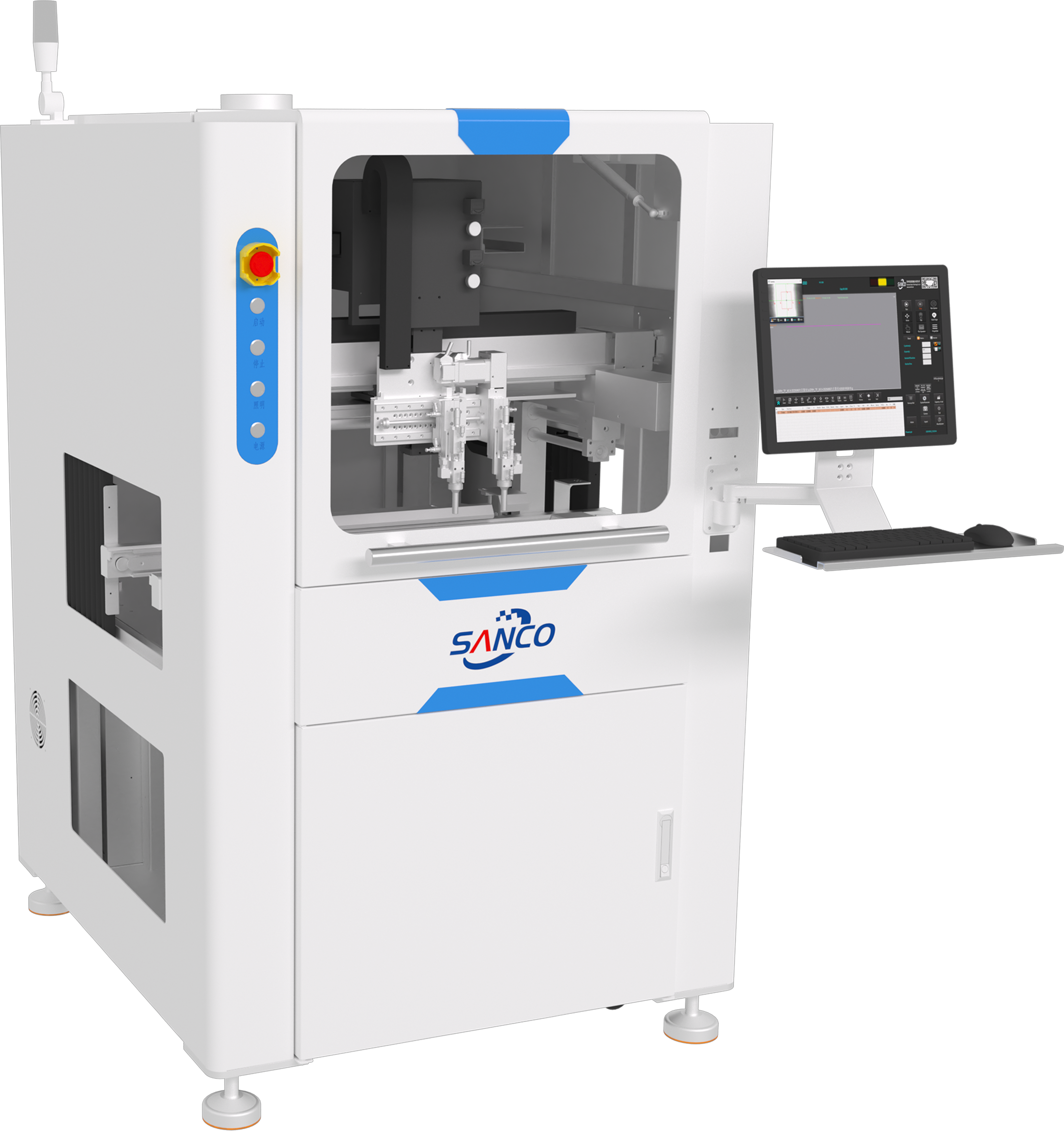 Three Axial Coating Machine